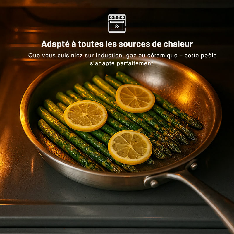 Poêle Haute en Titane