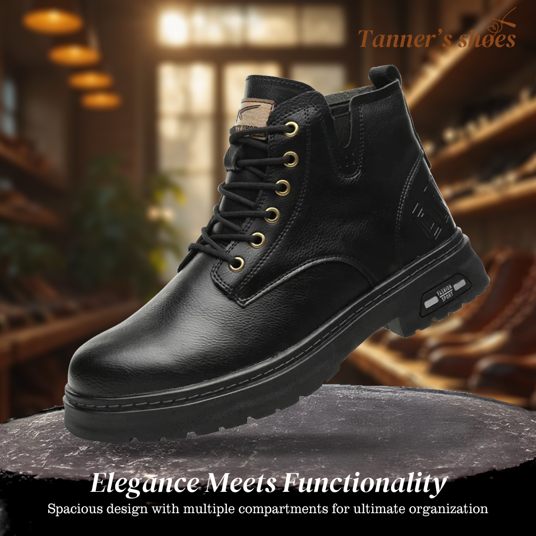 Walter | Bottes à lacets cool avec fermeture éclair latérale pour hommes