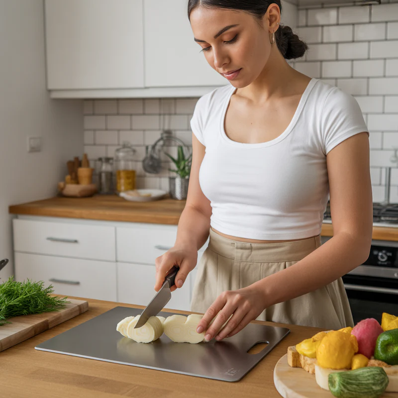 Planche à découper en titane