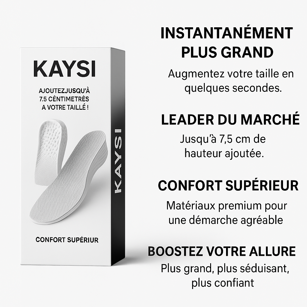 Semelles orthopédiques grandissantes FlexStep™ l KAYSI