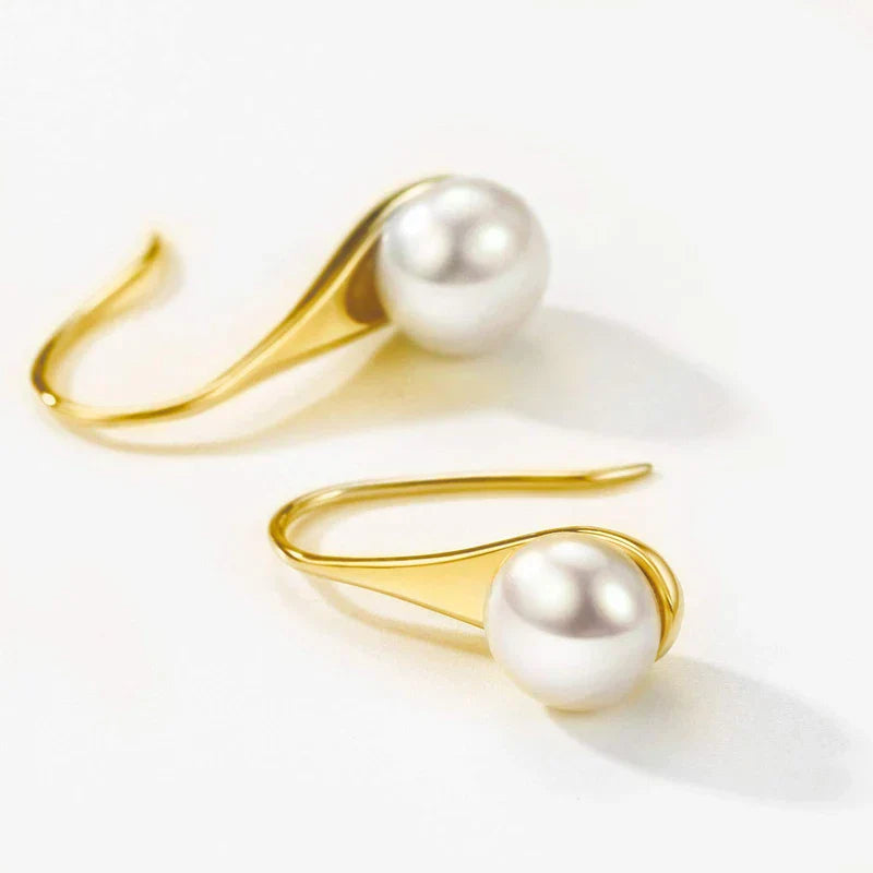 Éloïse™ | Boucles d’oreilles pendantes classiques avec perle