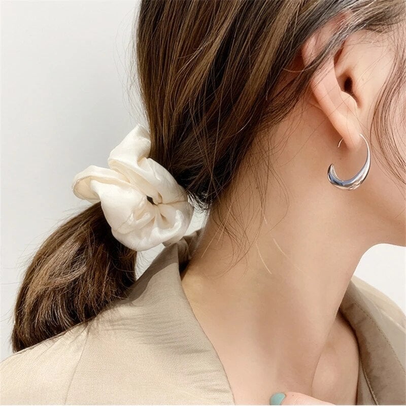 Boucles d'oreilles luxueuses plaquées or 18K