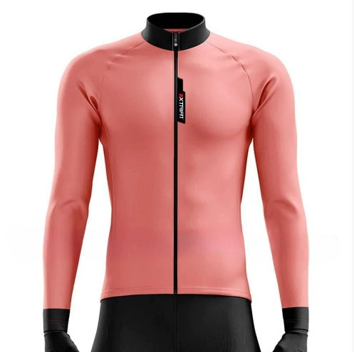 XTRIAT Maillot de Cyclisme Hiver Homme | Polaire, Chaud & Résistant au Froid