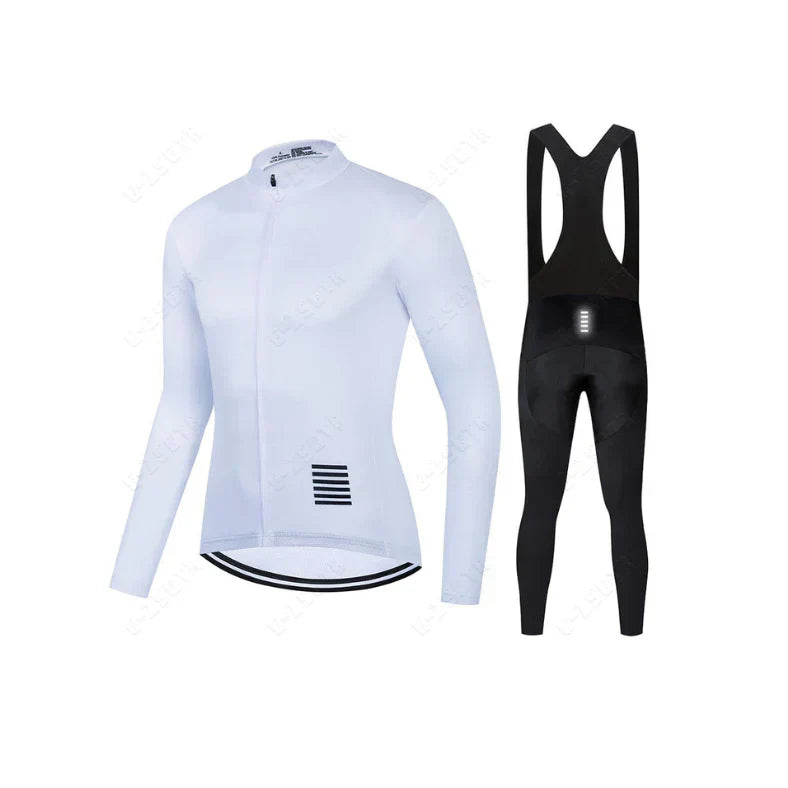 Ensemble de cyclisme professionnel à manches longues