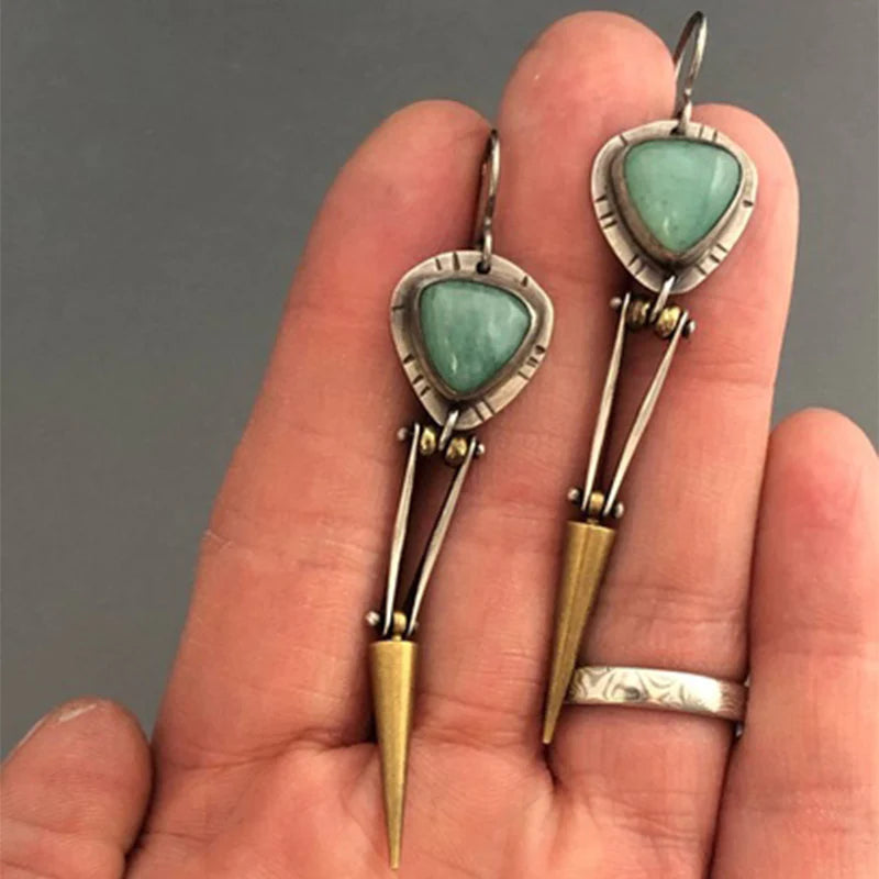 Boucles d'oreilles en résine bohème