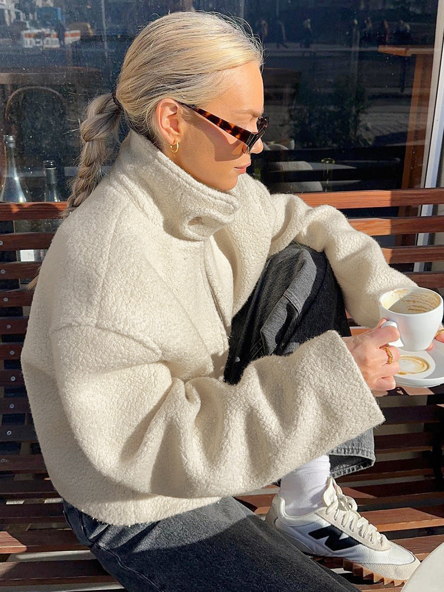 Yani - Veste en Fleece à Col Montant Douillet