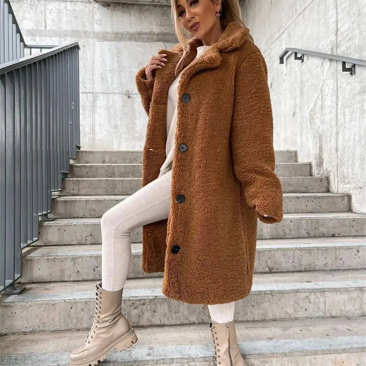 Yani - Manteau Teddy