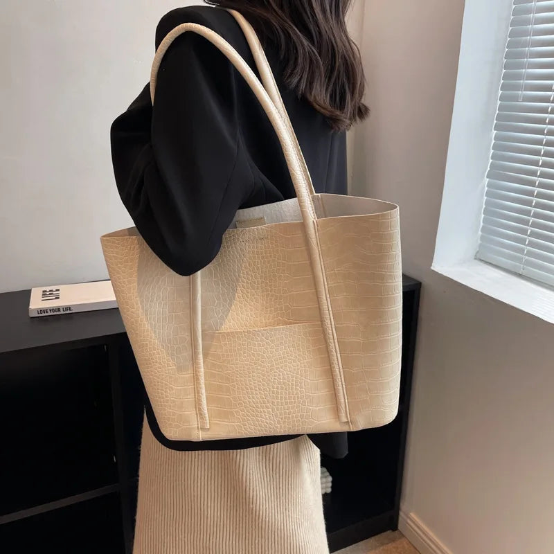 Blanca™ | Sac à bandoulière vintage en cuir de crocodile brun