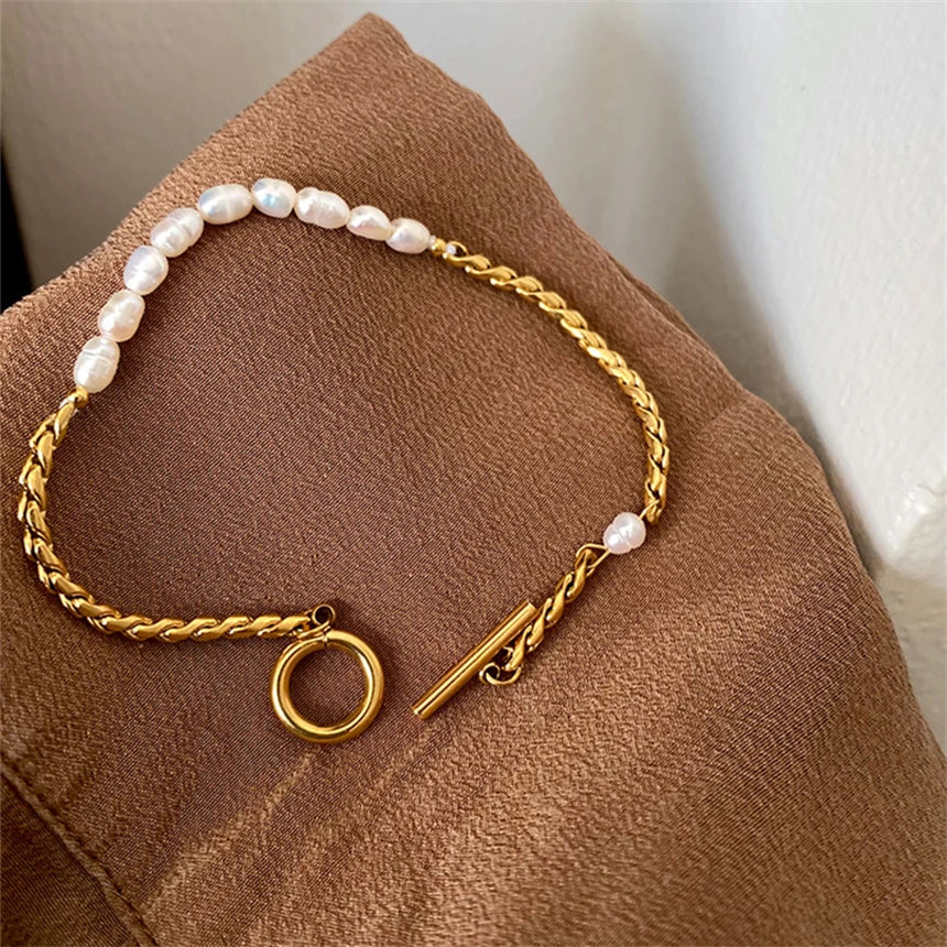 Bracelet en perles | Or