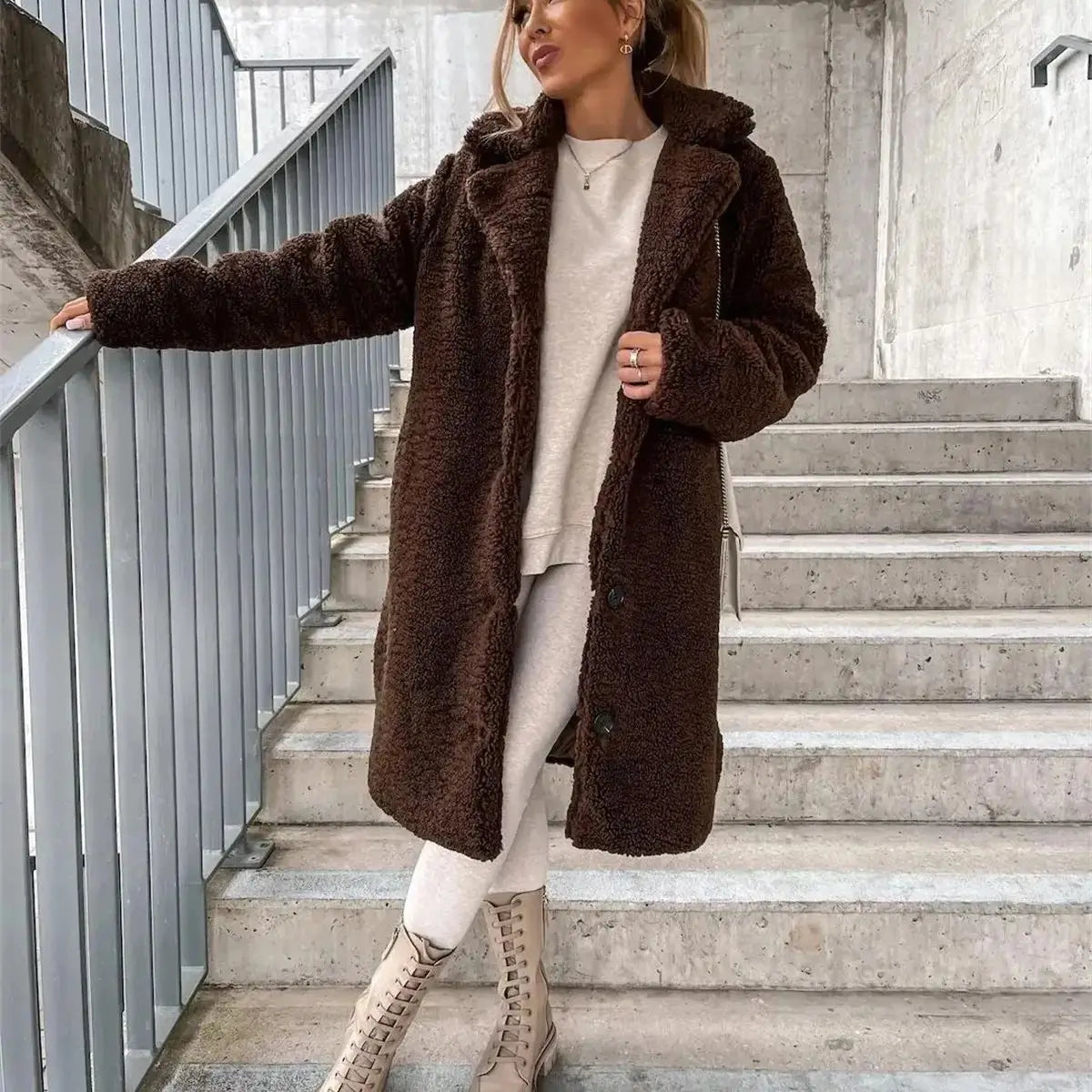 Yani - Manteau Teddy