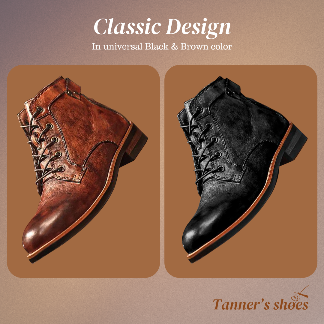 Mark | Bottes en cuir rétro classiques pour hommes