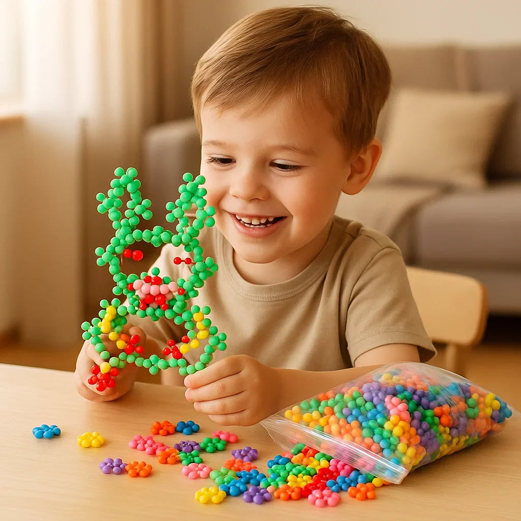 Blocs de construction en forme de flocon de neige pour les enfants