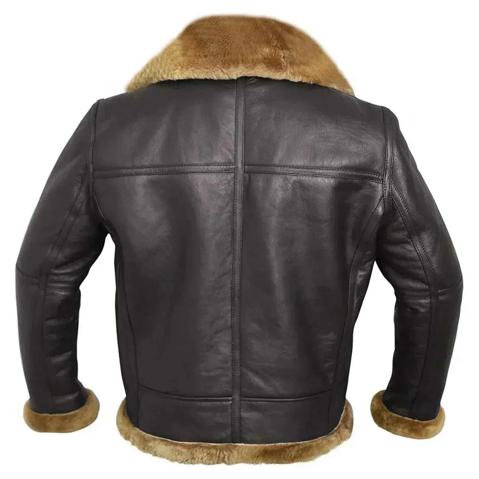 Yani - Veste en cuir doublée en peau de mouton
