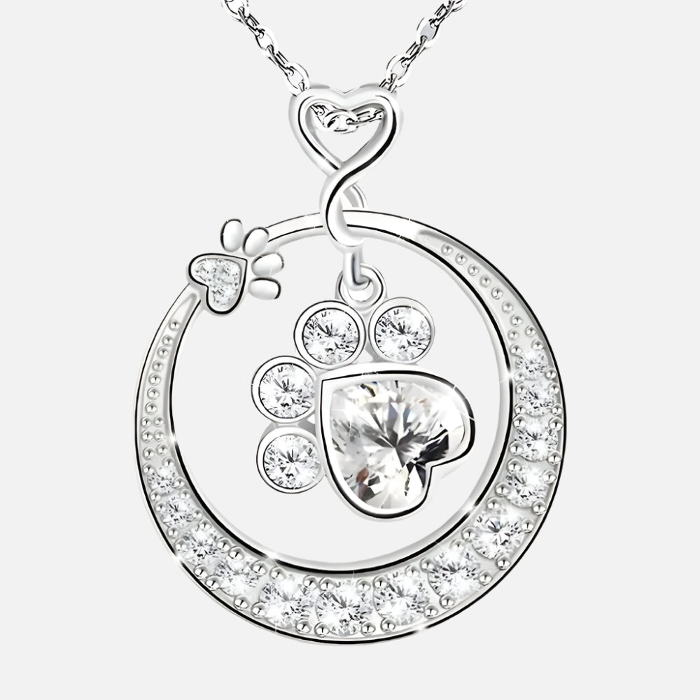 MALIA – Collier en argent avec des pattes délicates et des zirconias