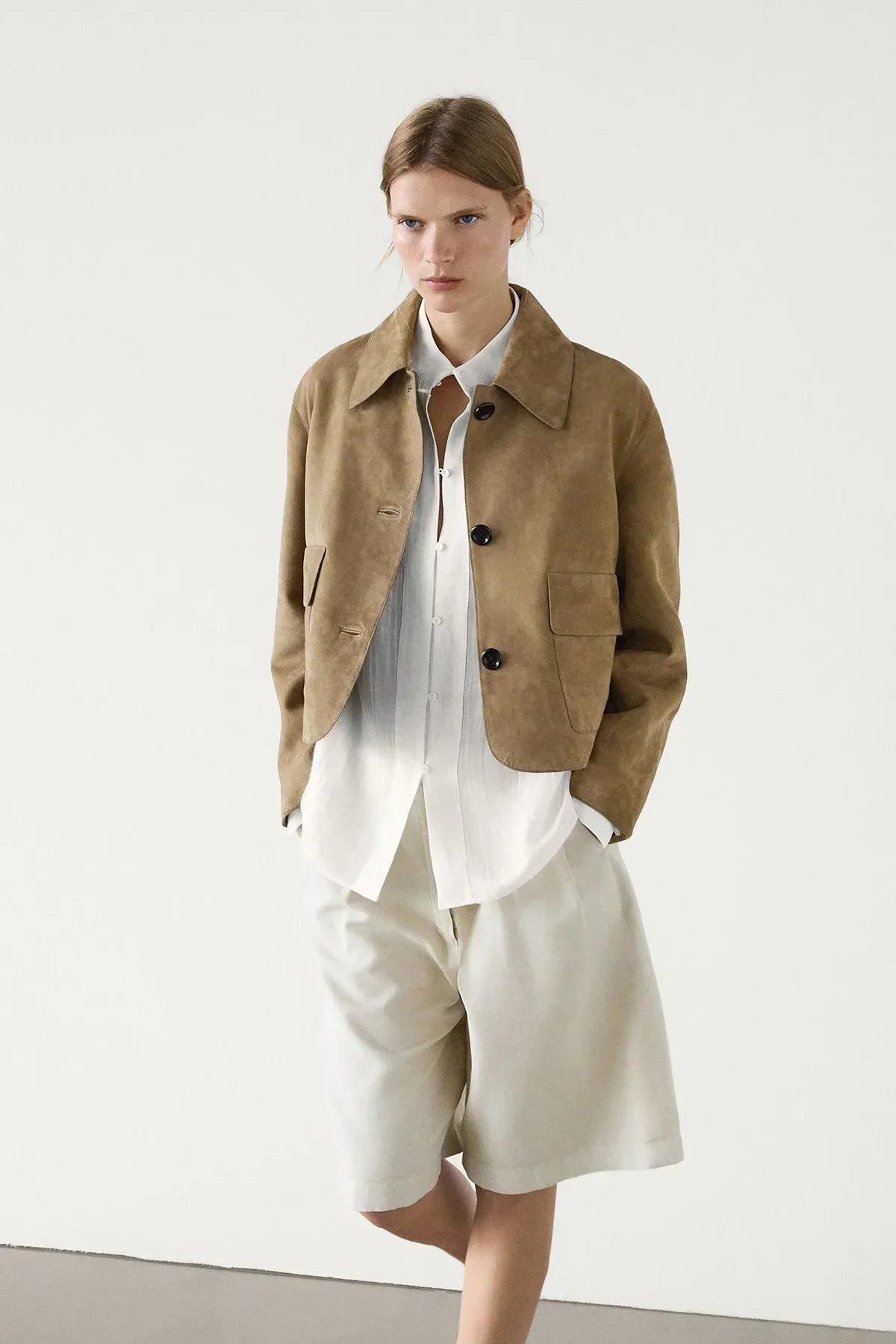 Yani -  Veste à Manches Longues avec Col