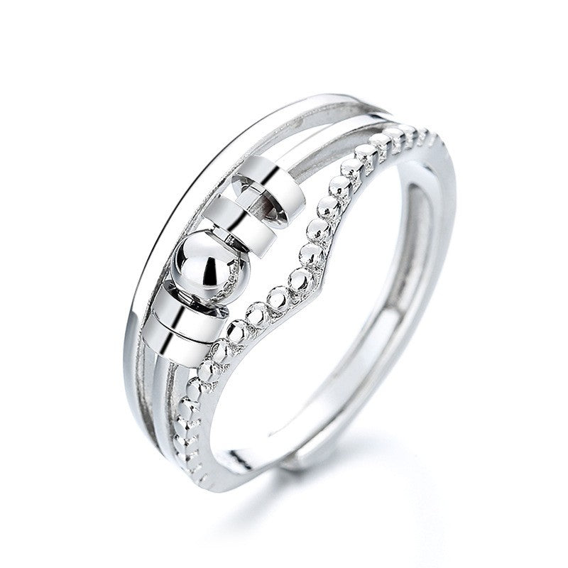 Yani – Trio de Bagues Fidget Best-Sellers Finition Argentée