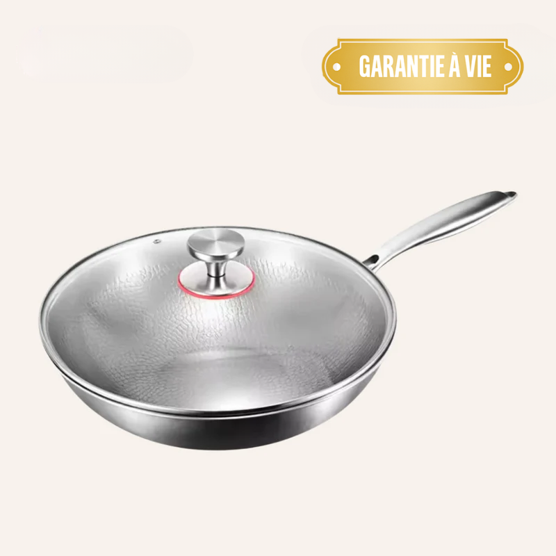 Poêle en Titane avec Fond Plat