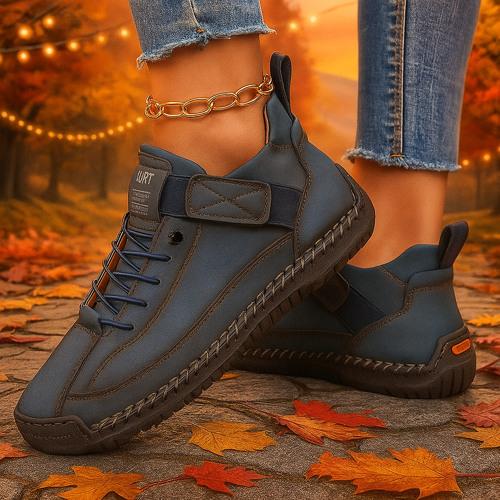 Yani -Baskets Confort Orthopédique Bleu foncé                                                                                    Baskets Confort Orthopédique Bleu foncé