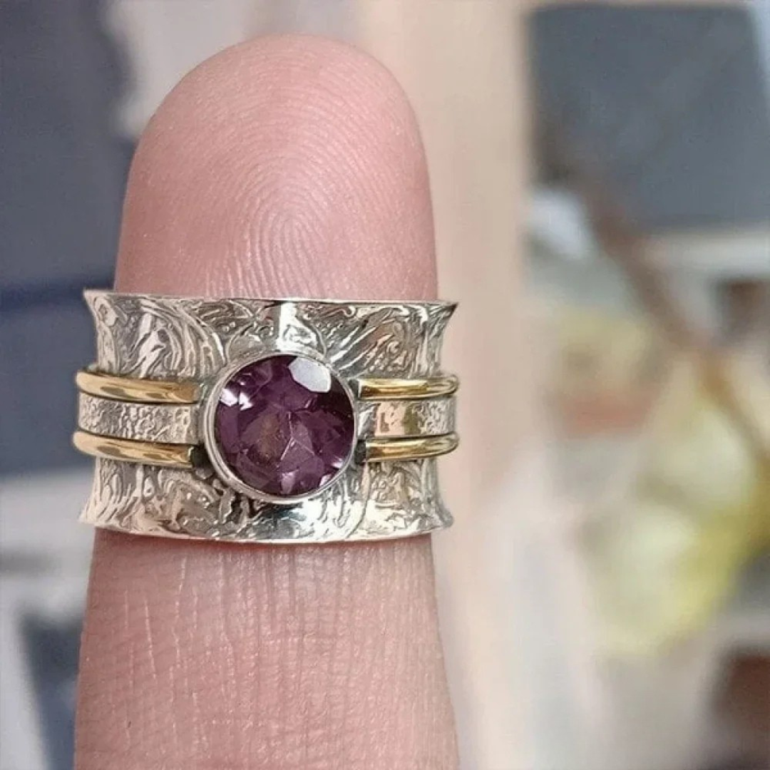 Bague de méditation en cristaux bohèmes