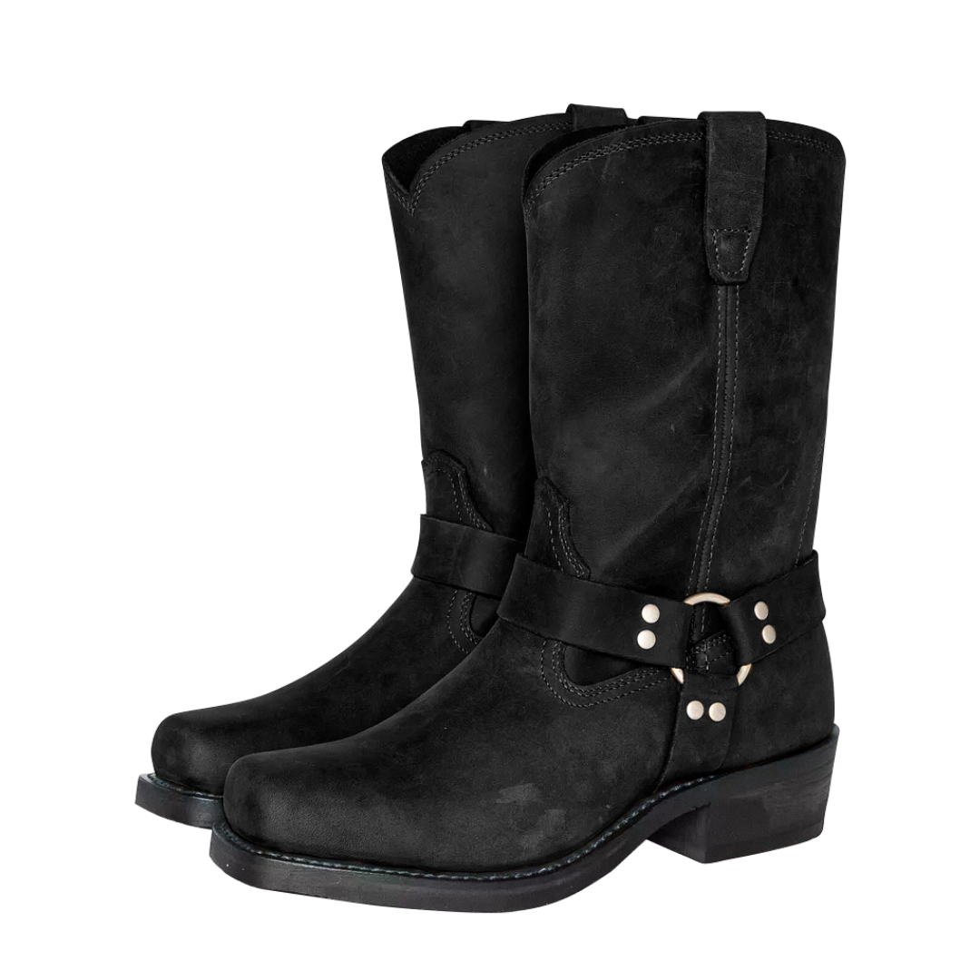 Elias | Bottes en cuir rétro mi-mollet