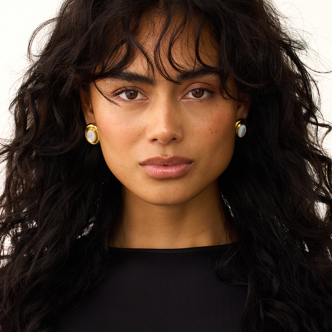 Boucles d'oreilles Giselle Pearl | Or