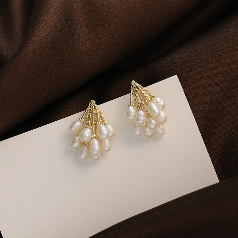 Boucles d'oreilles « Pluie de perles »