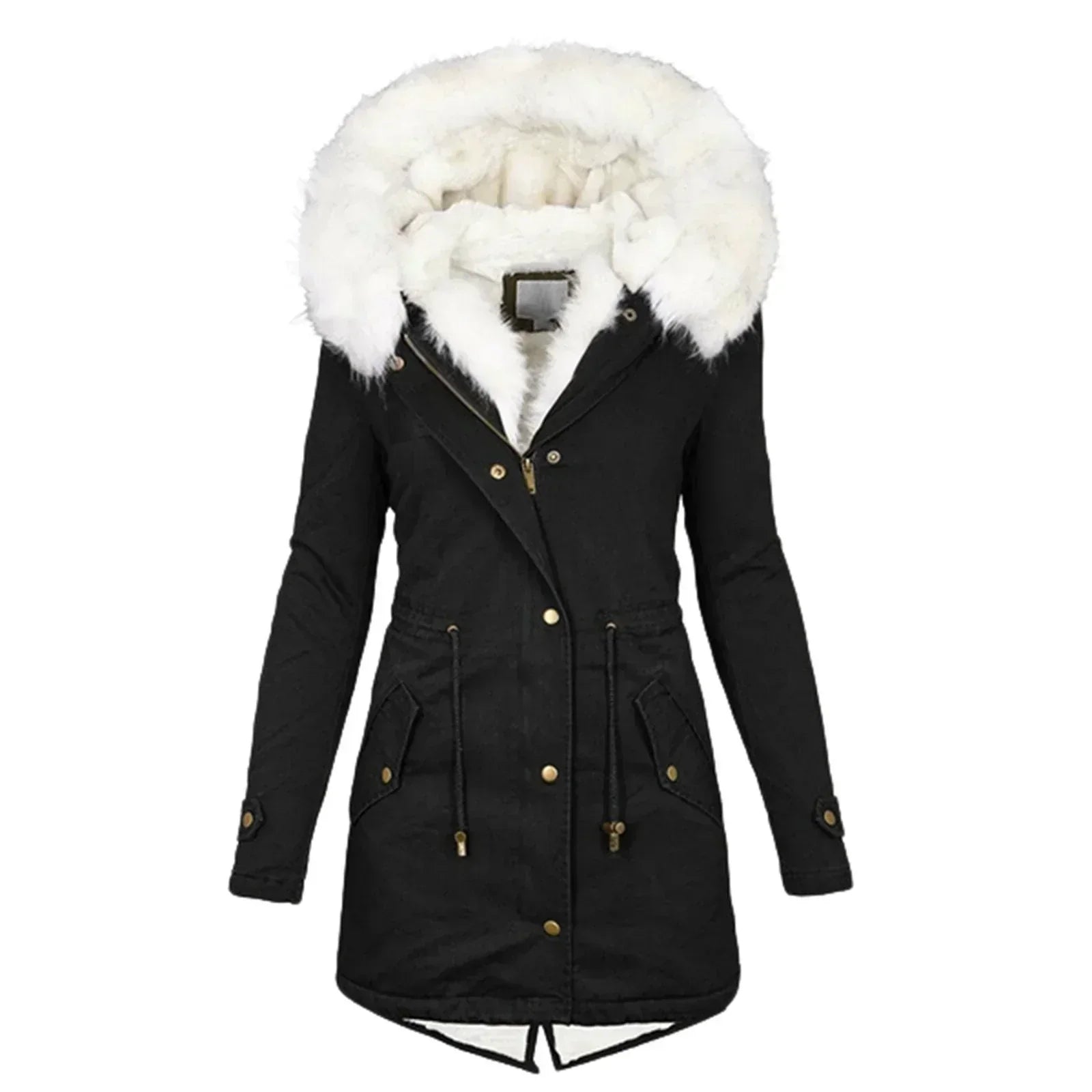Giulia - Manteau d'hiver avec doublure en fausse fourrure