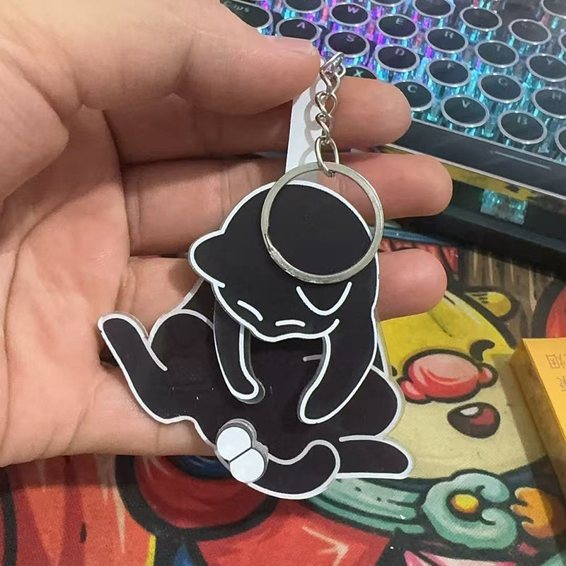 Porte-clés œufs et chaton