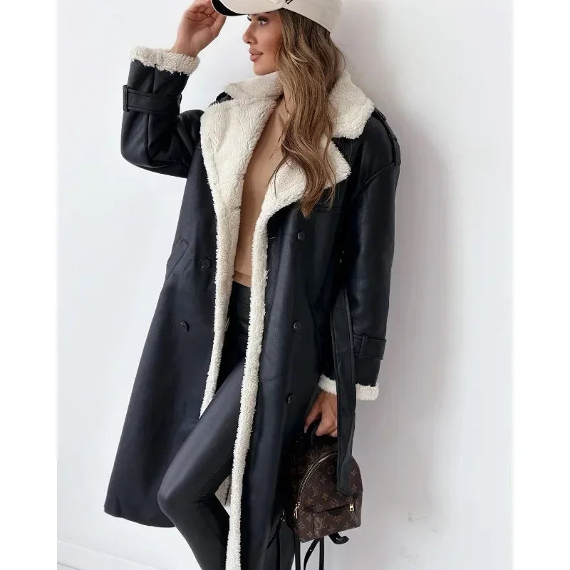 Yani -  Manteau Trench Doublé Teddy