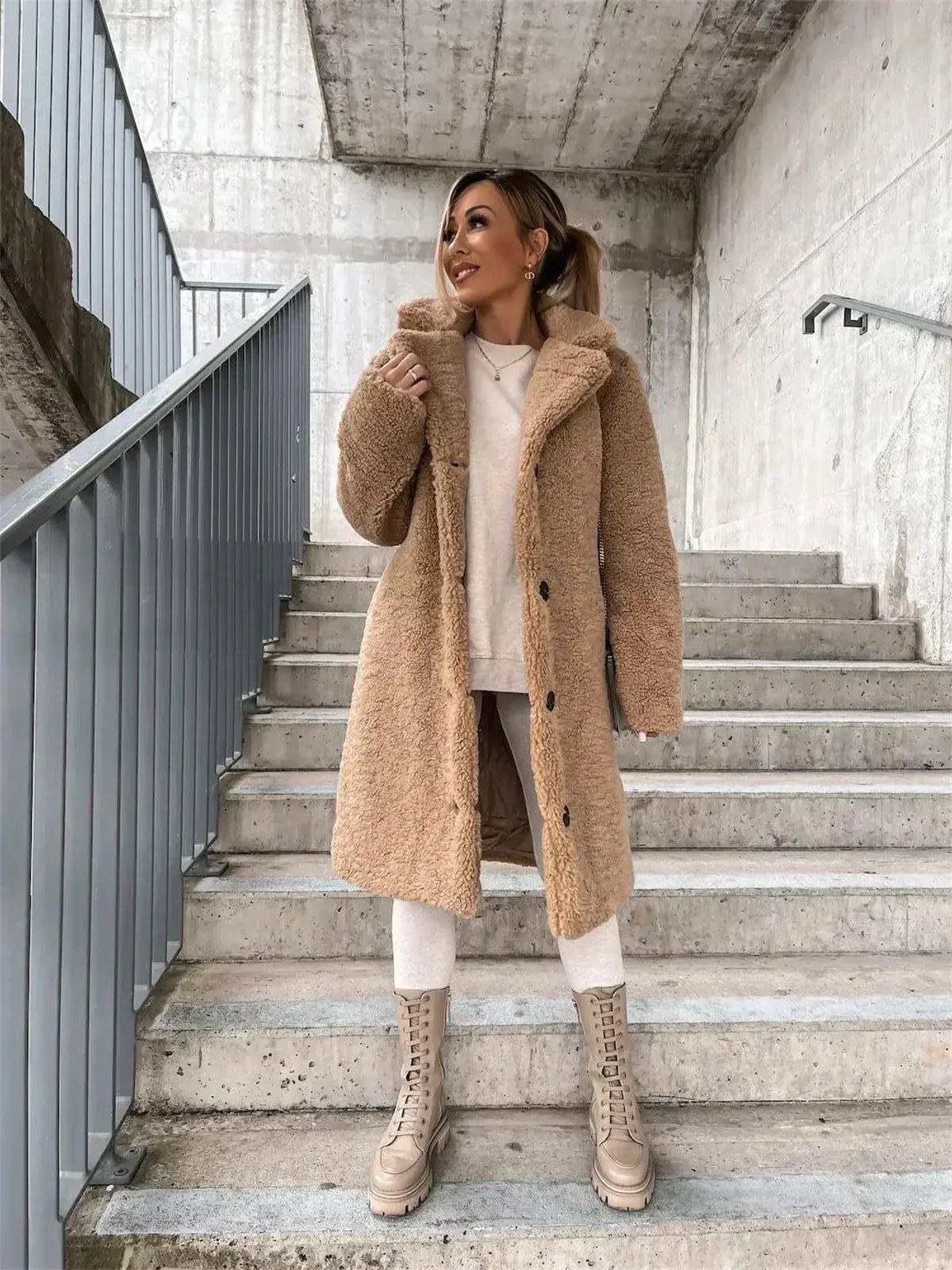 Yani -  Manteau Teddy