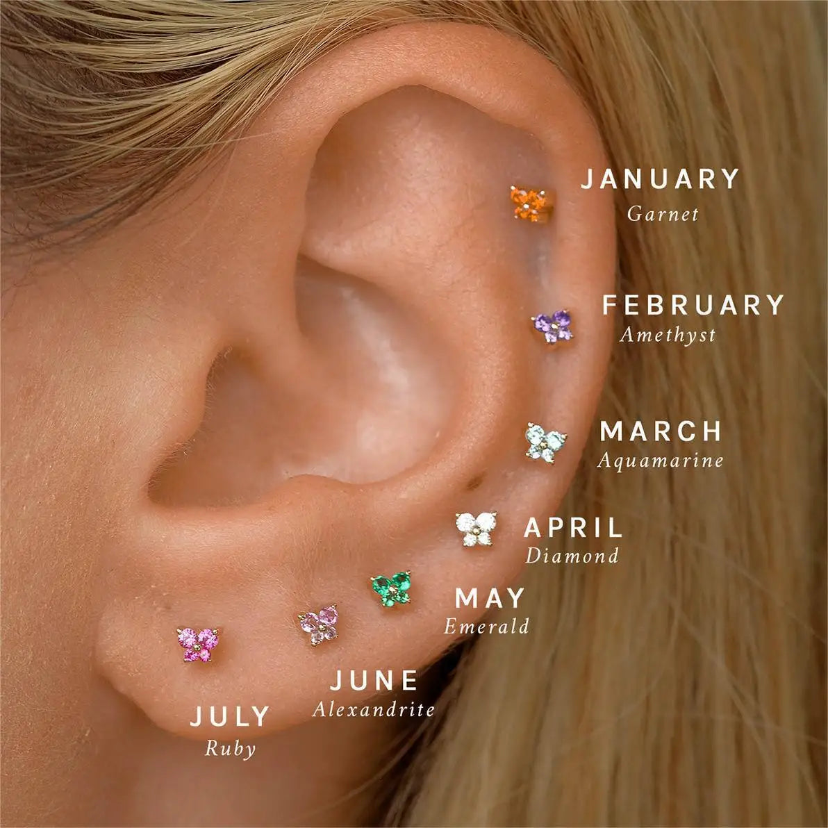 ZODIAC™ | Boucles d’Oreilles Pierre de Naissance