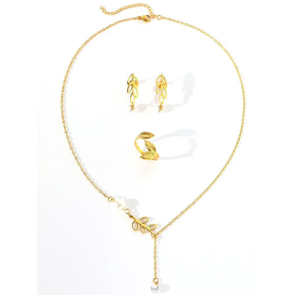 Ensemble de Bijoux avec Perle | Or