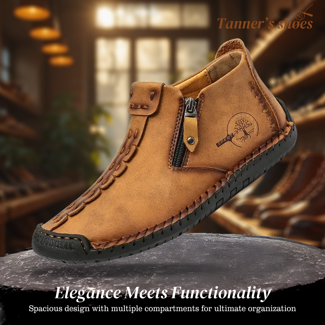 Logan | Chaussures en cuir pour hommes, modèle classique, à la cheville