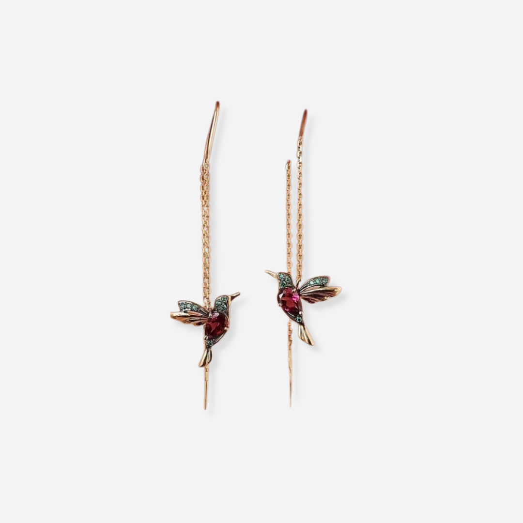 Kolibrie™ | Boucles d’oreilles design motif colibri