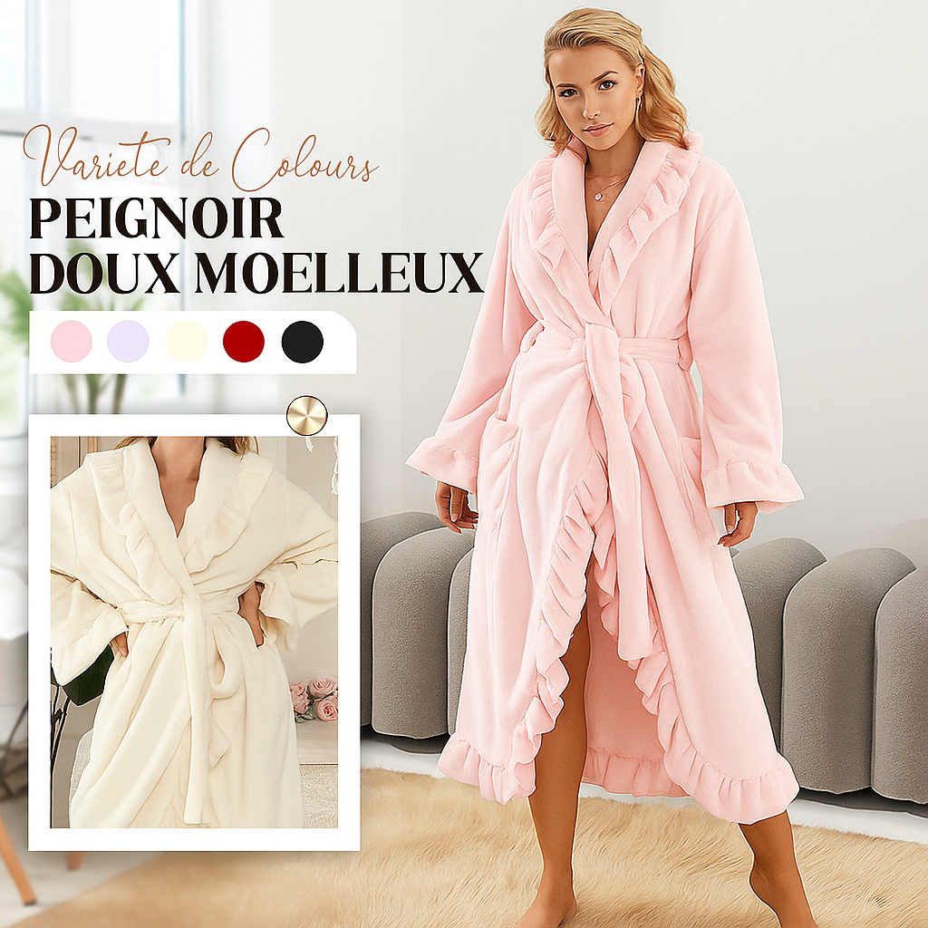Peignoir à Tissu Ultra-Doux, Élégance & Confort Quotidien