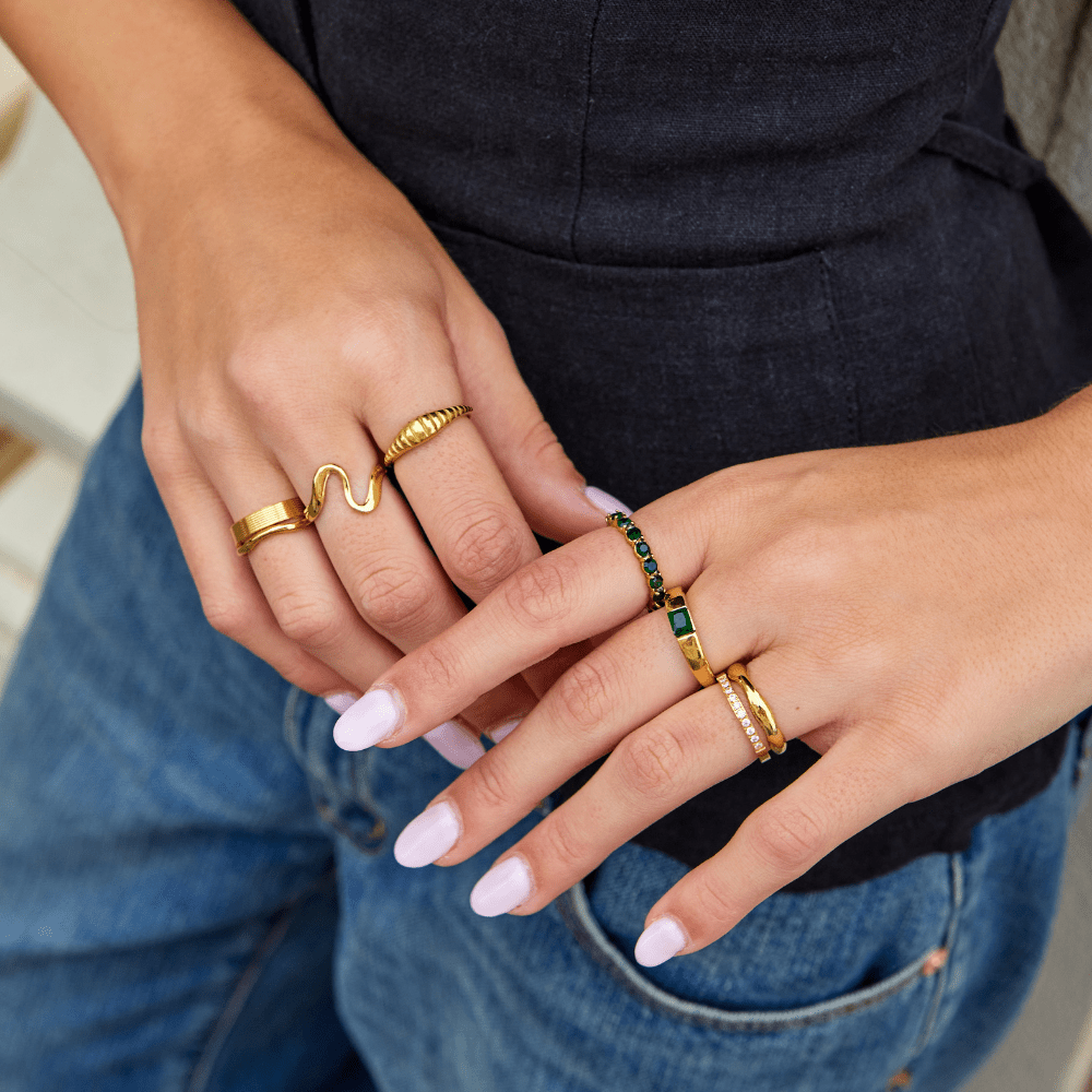 Bague en cristal Emerald Beauty
