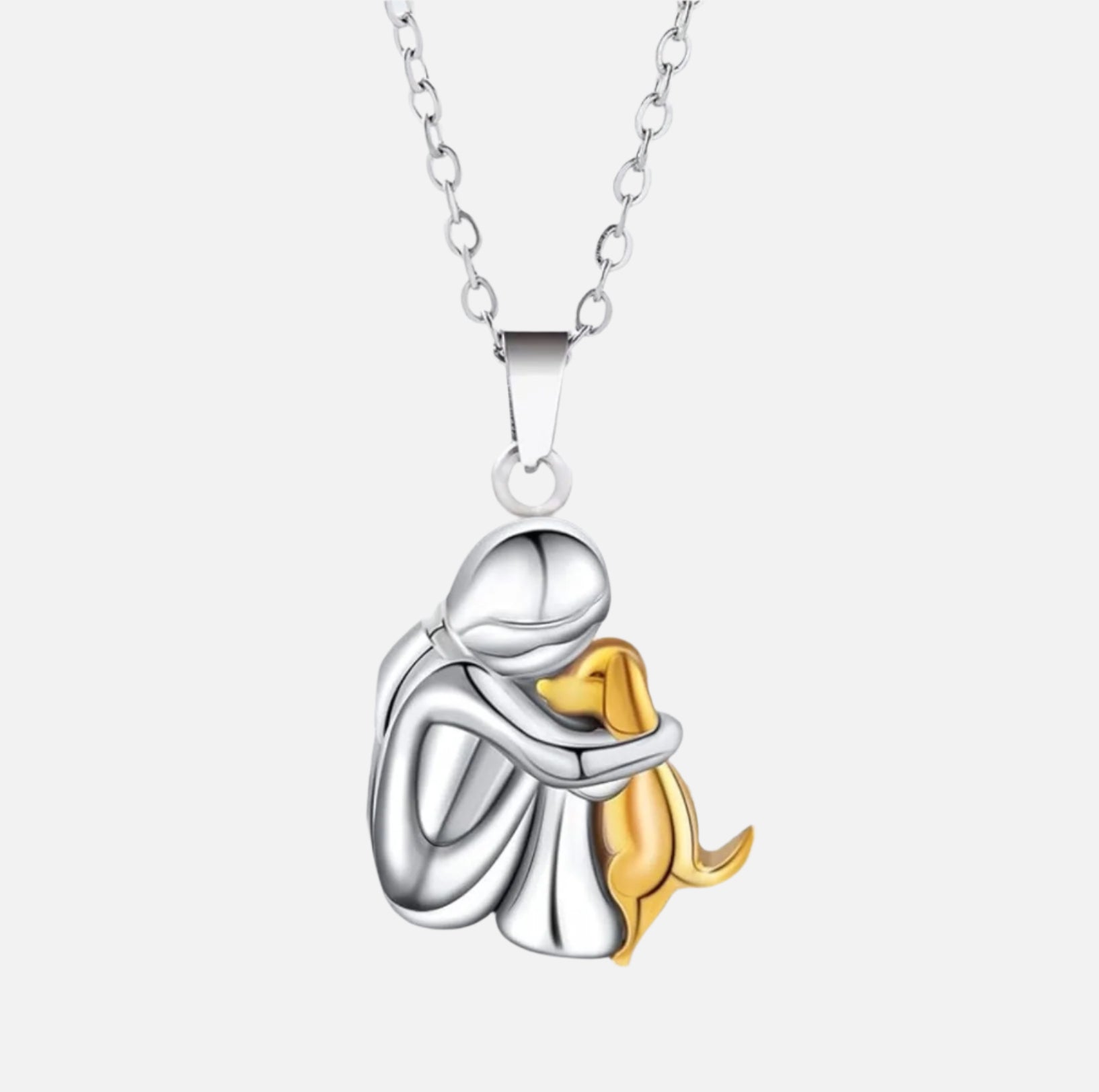 Ily – Collier avec pendentif en forme d'étreinte