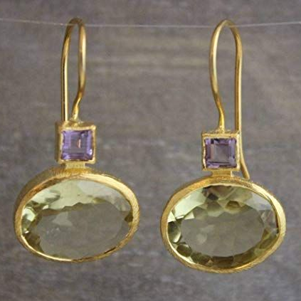 Édith™ | Boucles d’oreilles vintage avec cristal