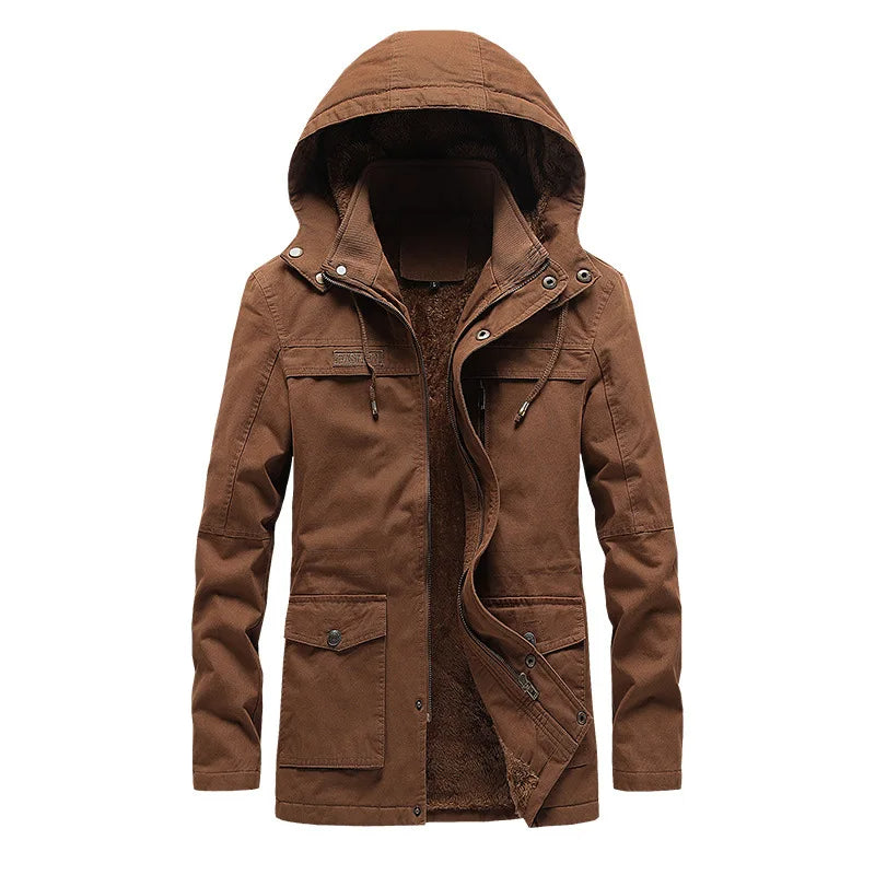 Veste d'Hiver Élégante et Coupe-Vent
