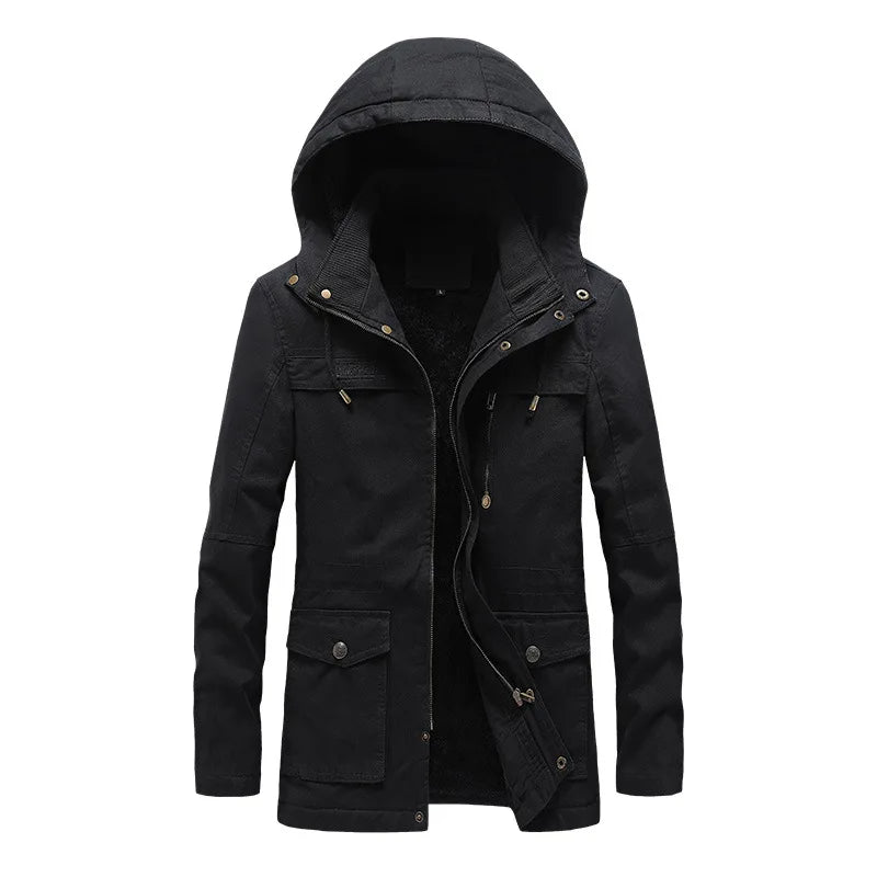 Veste d'Hiver Élégante et Coupe-Vent