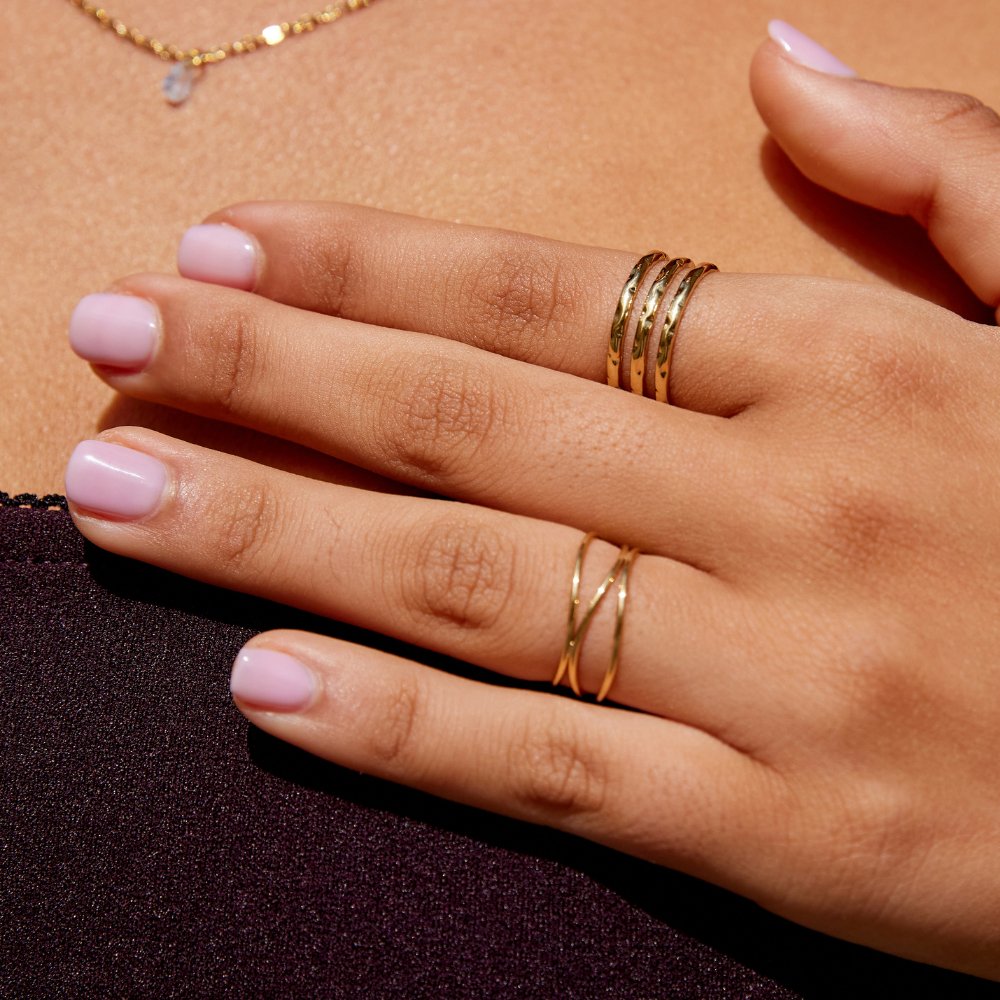 Ohio Bague en or superposée