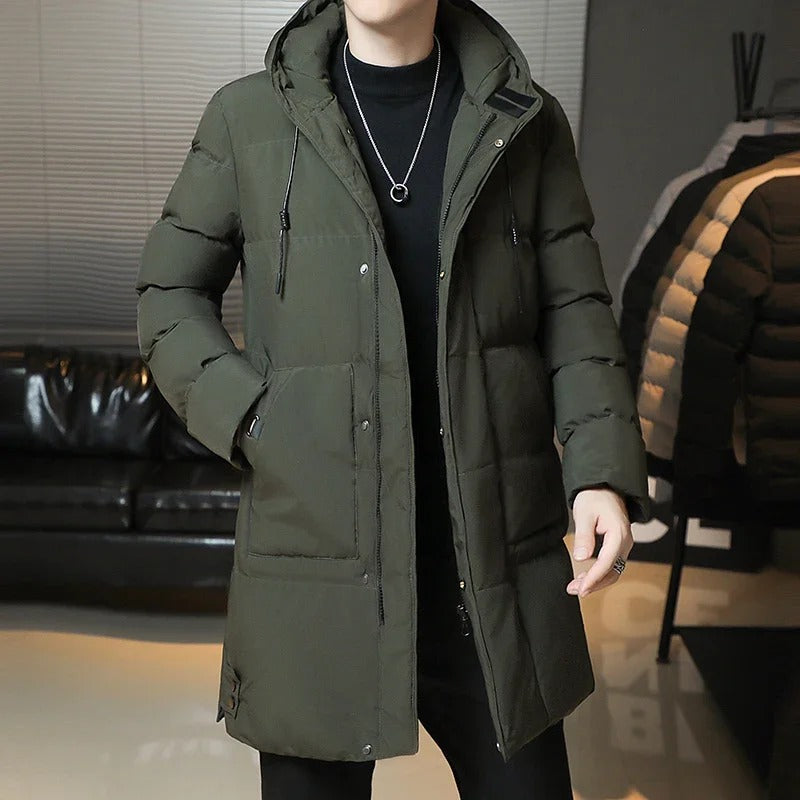 Manteau Long Élégant d'Hiver