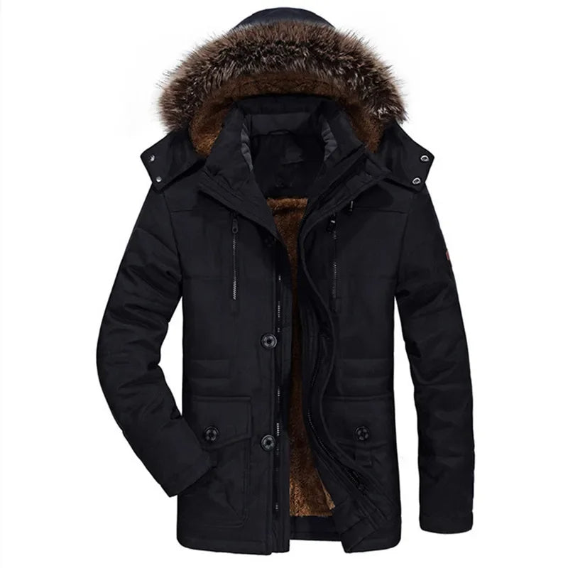 Veste d'Hiver en Coton avec Capuche