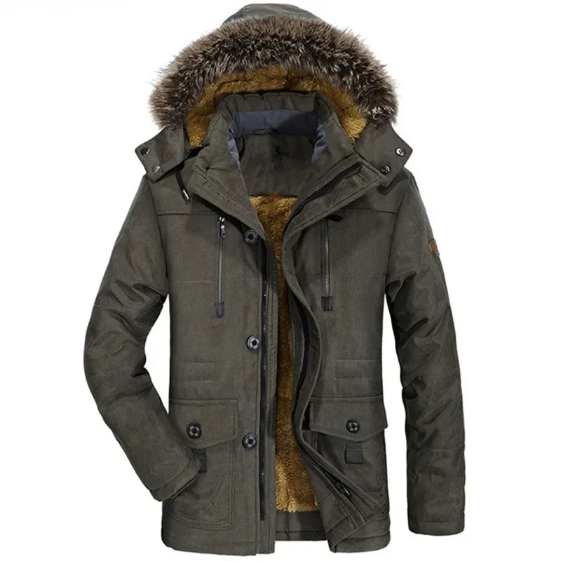 Veste d'Hiver en Coton avec Capuche